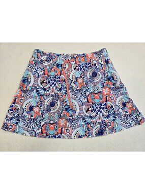 T by Talbots Multicolor Floral Print Skort Large